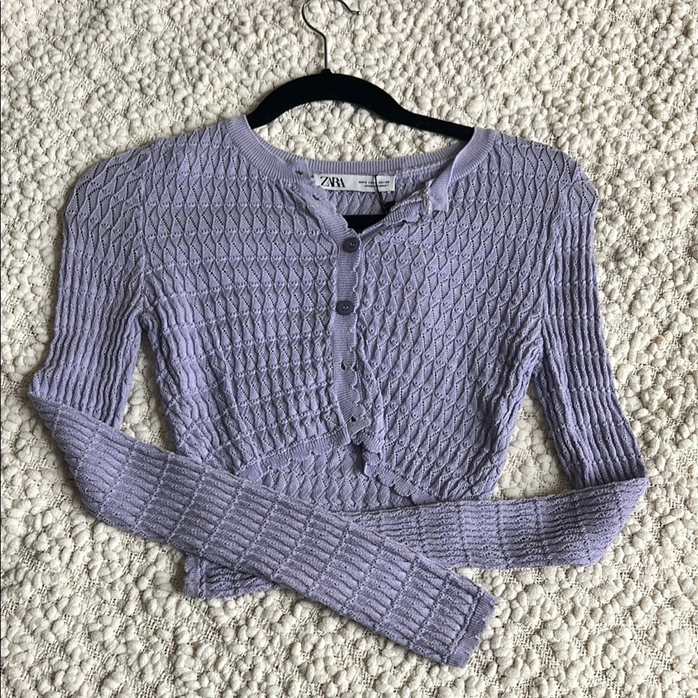 Zara Women's Purple Sweater